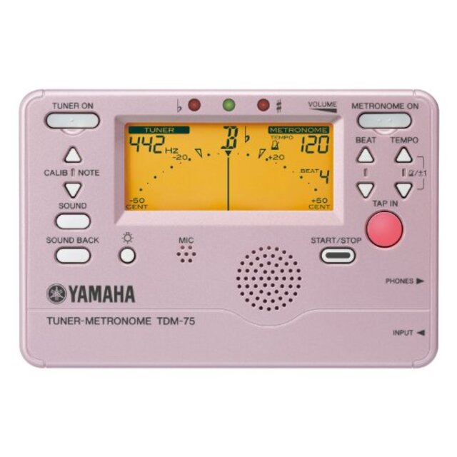 YAMAHA チューナーメトロノーム プラチナピンクバージョン(限定品) TDM-75PP