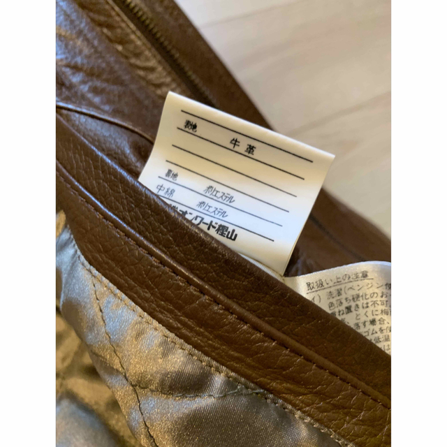 美品 calvin klein sport 牛革 レザージャケット L