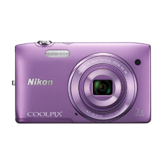 【中古】Nikon デジタルカメラ COOLPIX S3500 光学7倍ズーム 有効画素数 2005万画素 オーキッドパープル S3500PP |  フリマアプリ ラクマ