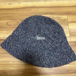 シュプリーム(Supreme)のSupreme Mohair Crochet Crusher グレー　gray(ハット)