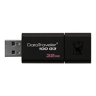 中古】キングストン Kingston USBメモリ 32GB USB3.0 DataTraveler 100 ...