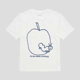 新品未使用！グラニフ はらぺこあおむし ホワイト メンズ Tシャツ XLサイズ