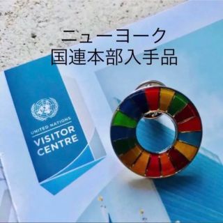 SDGs ピンバッジ　国連本部正規品　一点(バッジ/ピンバッジ)