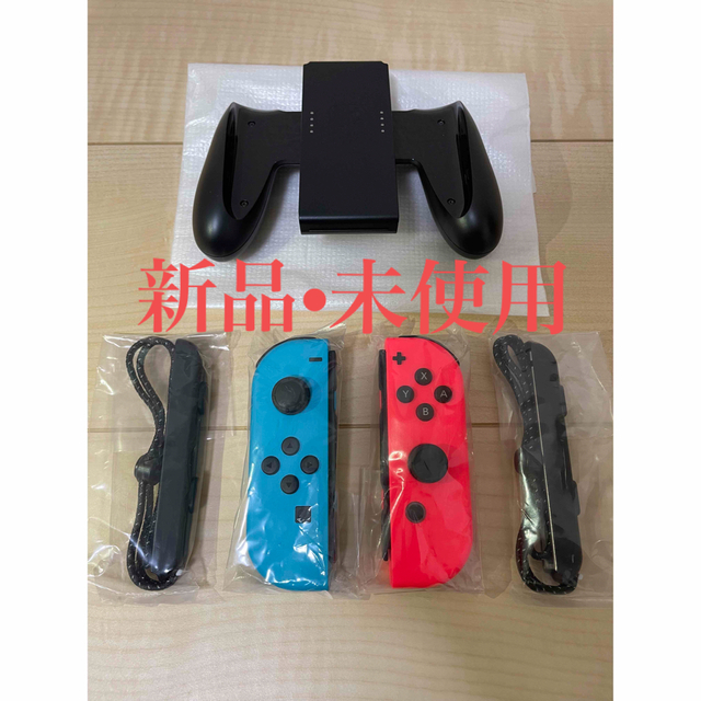 新品未使用✨純正ニンテンドーSwitchジョイコン左右＋グリップ✨エンタメホビー