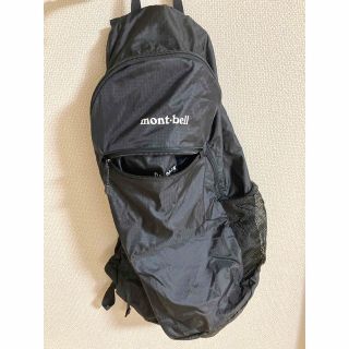 モンベル(mont bell)のモンベル⛰️ポケッタブルリュック🎒男女兼用18リットルブラック(登山用品)