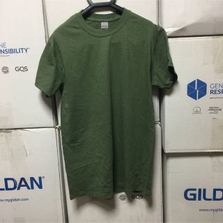 ギルタン(GILDAN)のGILDANギルダン☆半袖無地Tシャツ☆ポケット無し☆ミリタリーグリーン★S(Tシャツ/カットソー(半袖/袖なし))