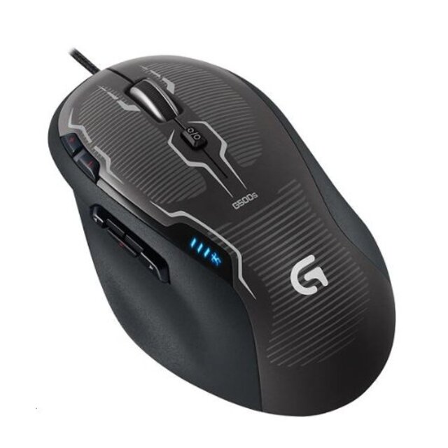 Logitech G500S レザー製ゲーム用マウス 重量調整可能