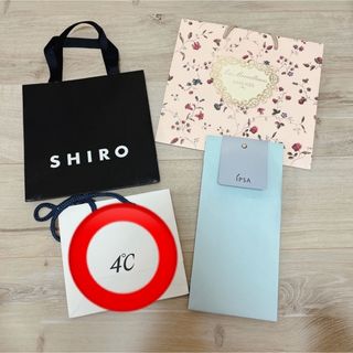 シロ(shiro)のショップ袋　紙袋　4点セット(ショップ袋)