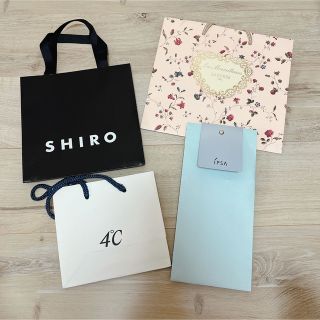 シロ(shiro)のショップ袋　紙袋　4点セット(ショップ袋)