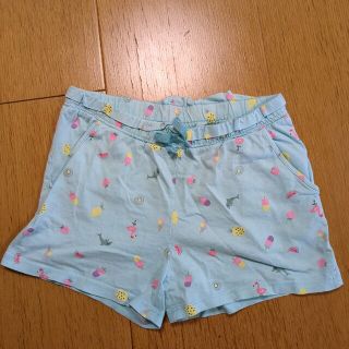 エイチアンドエム(H&M)の【H&M】キッズ女のコ　水色ショートパンツ　130(パンツ/スパッツ)