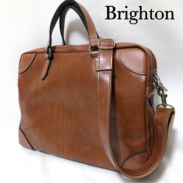 BRAITONE(ブライトン)の十川鞄 ブライトン アポロ ビジネスバッグ ブリーフケース メンズ 2way 茶 メンズのバッグ(ビジネスバッグ)の商品写真