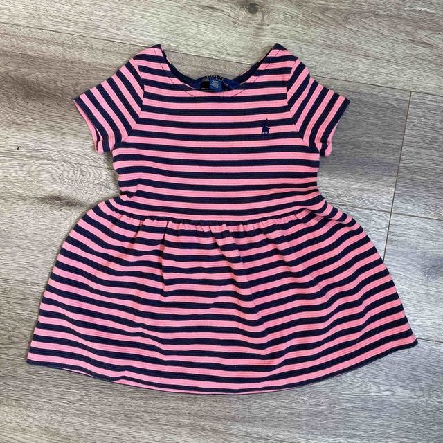 POLO RALPH LAUREN(ポロラルフローレン)の最終値下げ★POLO Ralph Lauren  サイズ2T ボーダーワンピース キッズ/ベビー/マタニティのキッズ服女の子用(90cm~)(ワンピース)の商品写真