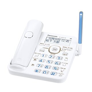 【中古】パナソニック RU・RU・RU デジタルコードレス電話機 親機のみ 1.9GHz DECT準拠方式 ホワイト VE-GD53D-W khxv5rg