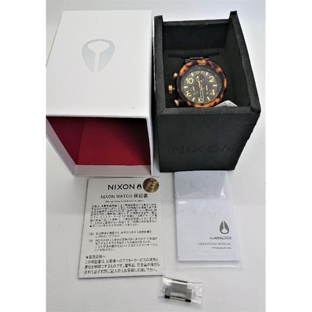 【新品】NIXON　CHRONO ALL BLACK/TORTOISE