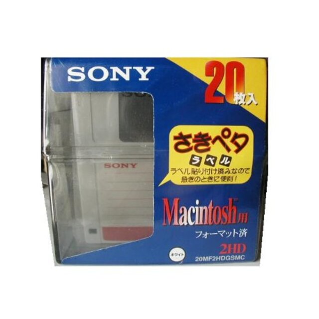 ソニー(SONY) Macintosh フォーマット済 2HD 20枚 プラスチックケース
