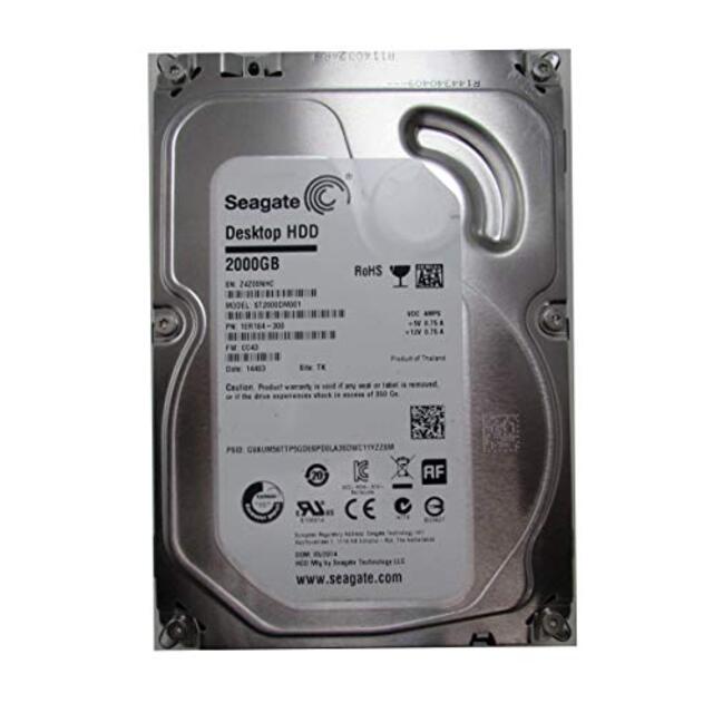 st2000dm001、w1e、SU、PN 9yn164???541、FW cc62、Seagate 2tb SATA 3.5ハードドライブ khxv5rg