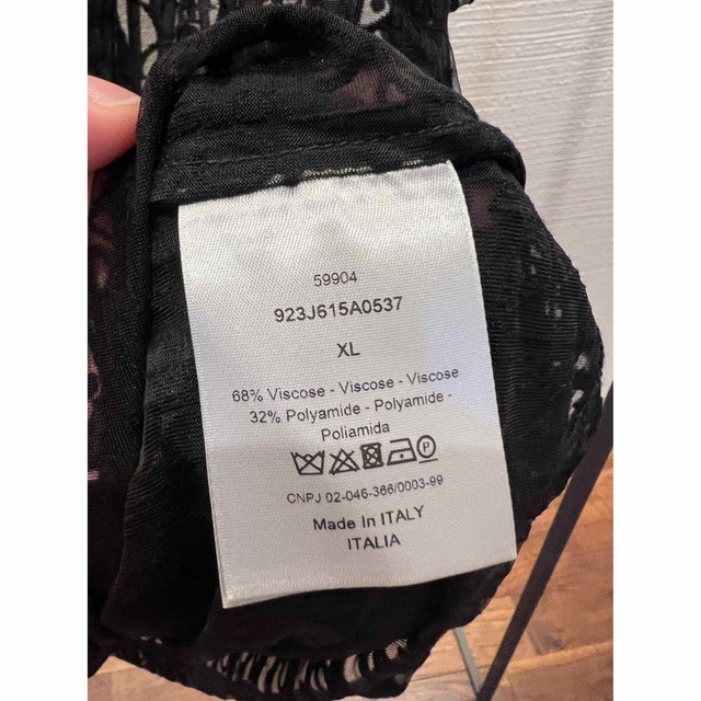 21SSディオール オブリーク総柄 シースルーTシャツ 半袖カットソー dior