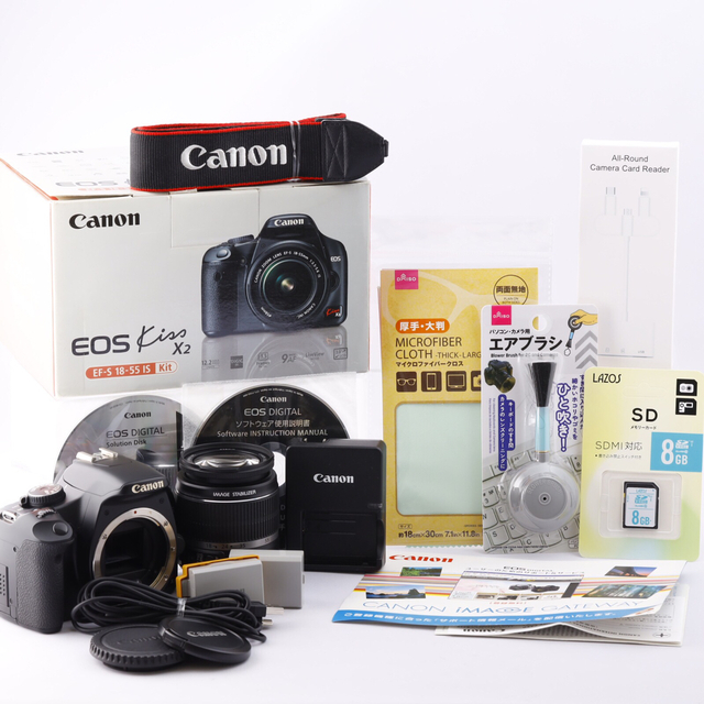 141☆EOS kiss x2☆CANONキヤノン☆美品☆スマホ転送できます。 | www