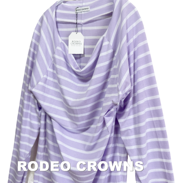 RODEO CROWNS(ロデオクラウンズ)の【RODEO CROWNS】ロデオクラウン ドレープ プルオーバー タグ付未使用 レディースのトップス(カットソー(長袖/七分))の商品写真