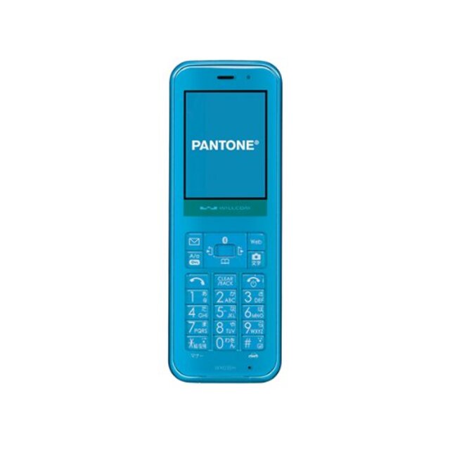 【中古】PANTONE WX03SH willcom [ブルー] rdzdsi3