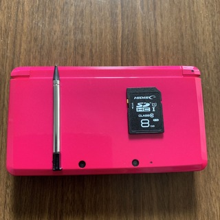 ニンテンドウ(任天堂)の任天堂3DSグロスピンク美品(携帯用ゲーム機本体)