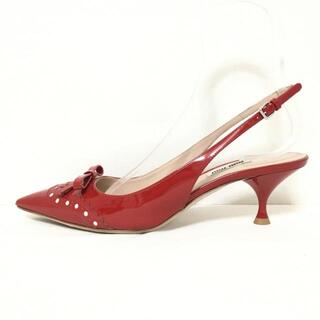 ミュウミュウ 靴/シューズ（レッド/赤色系）の通販 100点以上 | miumiu 