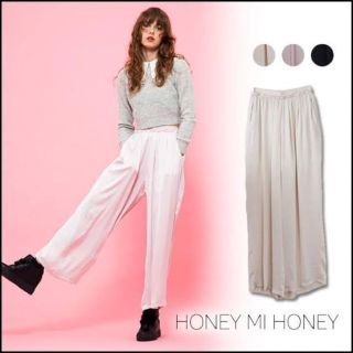 ハニーミーハニー(Honey mi Honey)のhoney mi honey シースルーパンツ　ワイドパンツ　カジュアルパンツ(カジュアルパンツ)