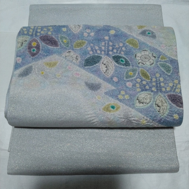 帯【染色作家 三好一彩】 特選本手加工絞り染 名古屋帯 縮緬地