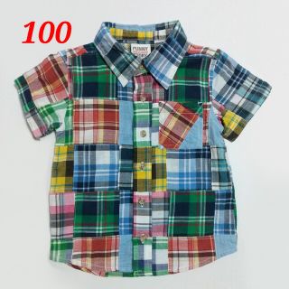 【同梱150円】[100] キッズ シャツ(Tシャツ/カットソー)