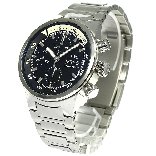 IWC(インターナショナルウォッチカンパニー)のIWC IWC SCHAFFHAUSEN IW371928 アクアタイマー クロノグラフ デイデイト 自動巻き メンズ _749377 メンズの時計(腕時計(アナログ))の商品写真