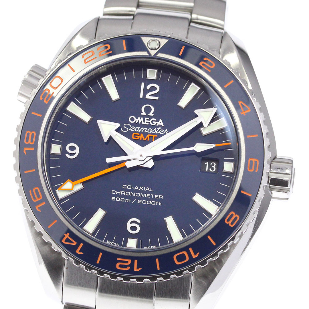 オメガ OMEGA 232.30.44.22.03.001 プラネットオーシャン グッドプラネット GMT 自動巻き メンズ 保証書付き_749201