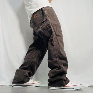 カーハート(carhartt)の【Carhartt】カーハート ダック地ブラウンワークパンツ 古着カーゴパンツ(ワークパンツ/カーゴパンツ)