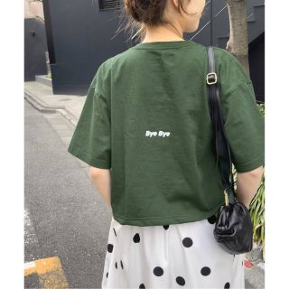 スピックアンドスパン(Spick & Span)のspick&span FUNG クロップドTシャツ　クロップド丈(Tシャツ(半袖/袖なし))