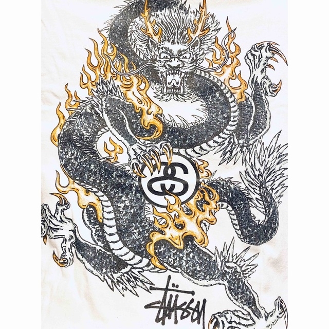 STUSSY - 【入手困難 極希少品】STUSSY Tシャツ ドラゴン 龍 L ビック