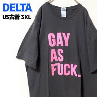 デルタ(DELTA)の US古着 DELTA 半袖Tシャツ プリント ゆるだぼ ヴィンテージ 3XL(Tシャツ/カットソー(半袖/袖なし))