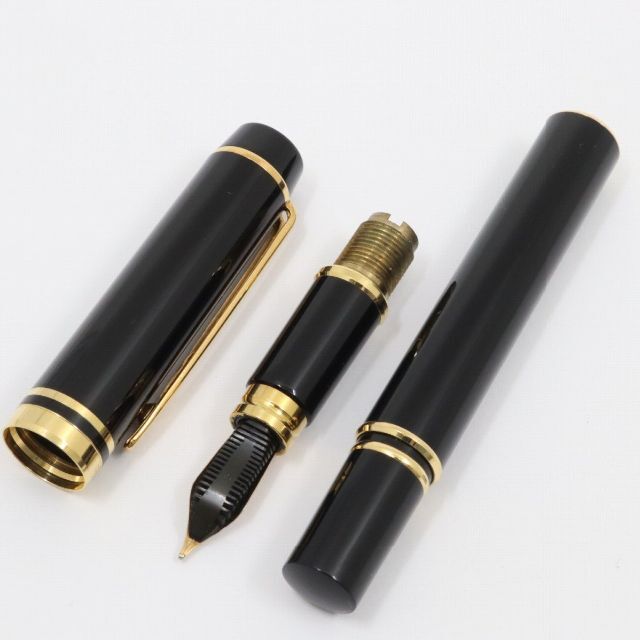 【希少品】WATERMAN ウォーターマン 100周年記念 1883-1983 ル・マン100 万年筆 18Kペン先 ブラック×ゴールド