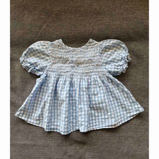 ザラキッズ(ZARA KIDS)のZARA チェックチュニック　ブラウス 98サイズ(ブラウス)