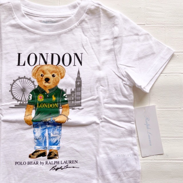 Ralph Lauren(ラルフローレン)の24m90cm  半袖　ラルフローレン　ベア　白　LONDON キッズ/ベビー/マタニティのキッズ服男の子用(90cm~)(Tシャツ/カットソー)の商品写真