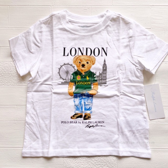 Ralph Lauren(ラルフローレン)の24m90cm  半袖　ラルフローレン　ベア　白　LONDON キッズ/ベビー/マタニティのキッズ服男の子用(90cm~)(Tシャツ/カットソー)の商品写真