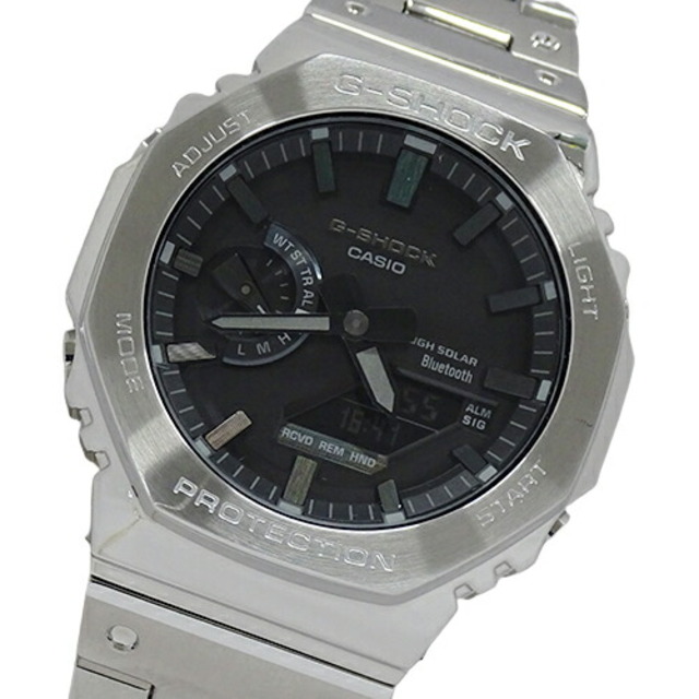 カシオ CASIO G-SHOCK フルメタル GM-B2100D-1AJF 時計 メンズ ブランド スマートフォンリンク ステンレス SS タフソーラー シルバー