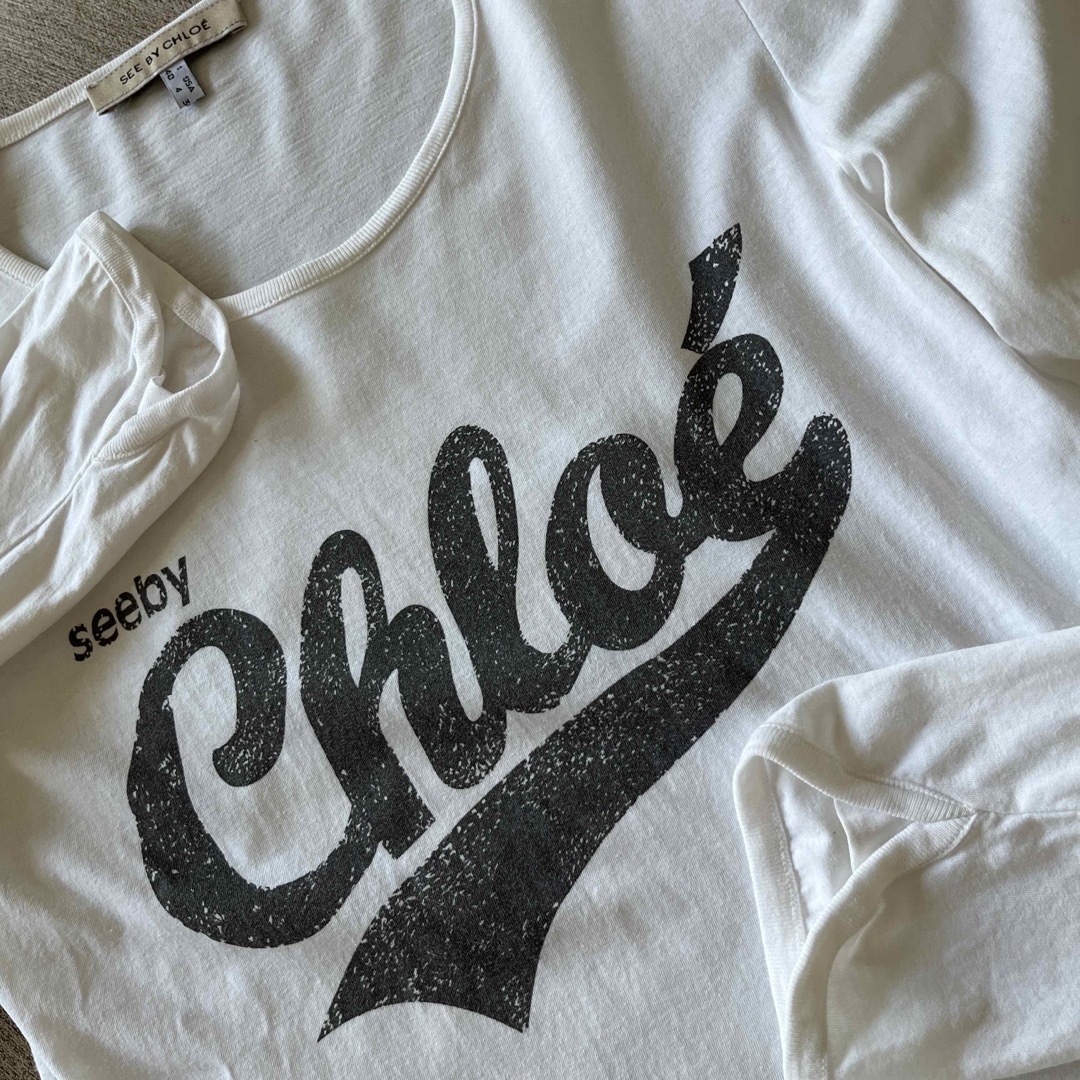 SEE BY CHLOE(シーバイクロエ)のSEE BY CHLOE  ロゴトップス レディースのトップス(Tシャツ(長袖/七分))の商品写真