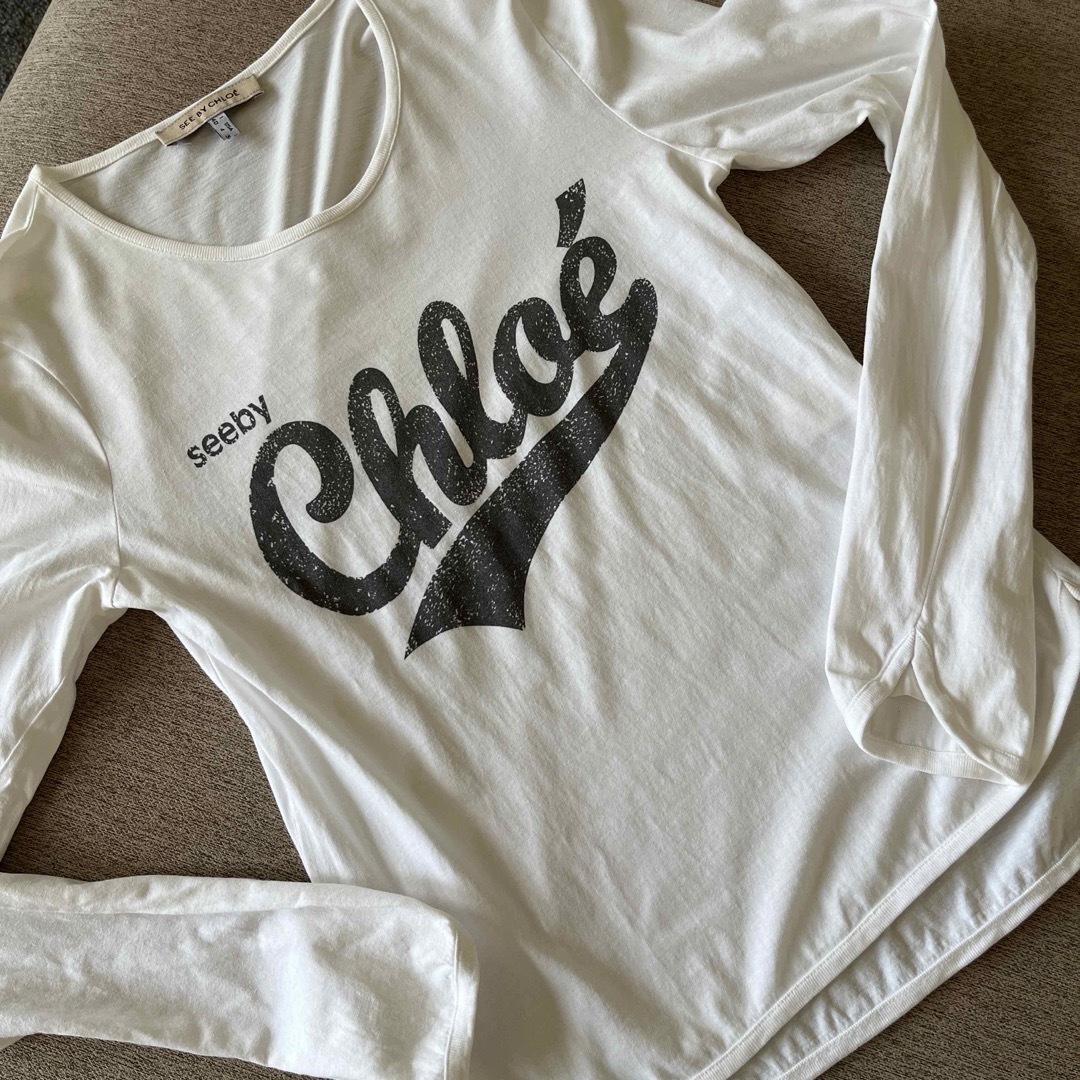 SEE BY CHLOE(シーバイクロエ)のSEE BY CHLOE  ロゴトップス レディースのトップス(Tシャツ(長袖/七分))の商品写真