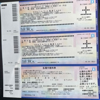 頂-ITADAKI-2023 6/3 1日券2枚.駐車券1枚(音楽フェス)