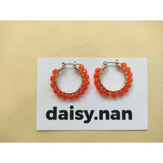 トゥデイフル(TODAYFUL)のorangebeads✕goldピアス(ピアス)