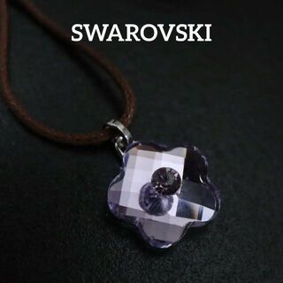 スワロフスキー(SWAROVSKI)の【匿名配送】 SWAROVSKI スワロフスキー ネックレス 花 ピンク 2⃣(ネックレス)