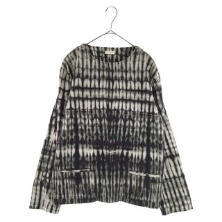 ドリスヴァンノッテン(DRIES VAN NOTEN)のDRIES VAN NOTEN ドリスヴァンノッテン 14AW タイダイ ショルダージップ長袖シャツ カットソー ブラック(Gジャン/デニムジャケット)