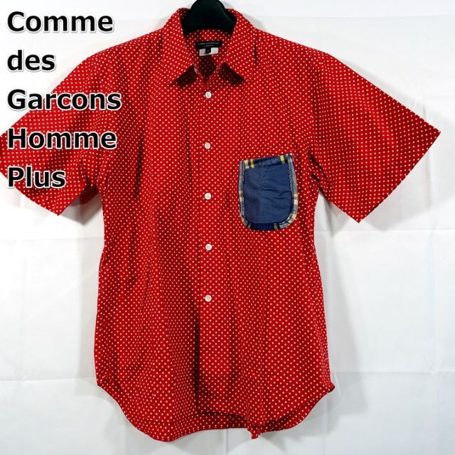 COMME des GARCONS HOMME PLUS(コムデギャルソンオムプリュス)の【良品】コムデギャルソンオムプリュス　ドット柄プリント半袖シャツ メンズのトップス(シャツ)の商品写真