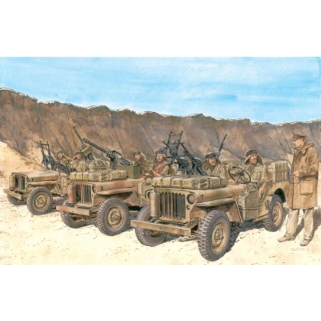 サイバーホビー 1/35 WW.II イギリス陸軍 SAS 指揮官&ドライバー/クルーフィギュアセット プラモデル