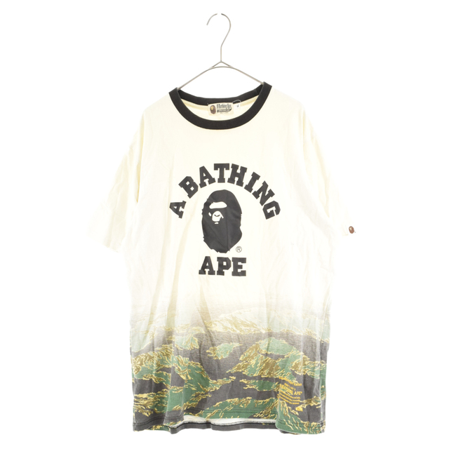 A BATHING APE(アベイシングエイプ)のA BATHING APE アベイシングエイプ カレッジ ロゴ 半袖Tシャツ ブラック メンズのトップス(Tシャツ/カットソー(半袖/袖なし))の商品写真