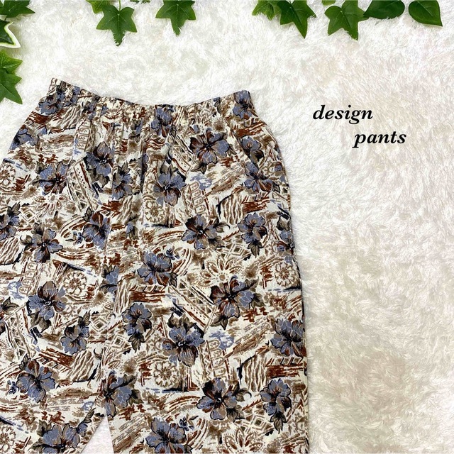 柄パンツ　総柄　デザインパンツ　レトロ　オシャレ　花柄　個性的　奇抜 メンズのパンツ(その他)の商品写真
